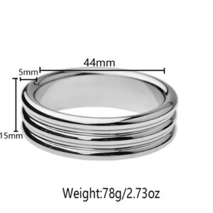 Vòng Đeo Inox Bản To 3 Lớp